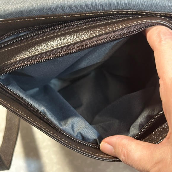 Leather CrossBody Hand Tooled and Painted with Butterflies and Flowers NWOT - Picture 10 of 12